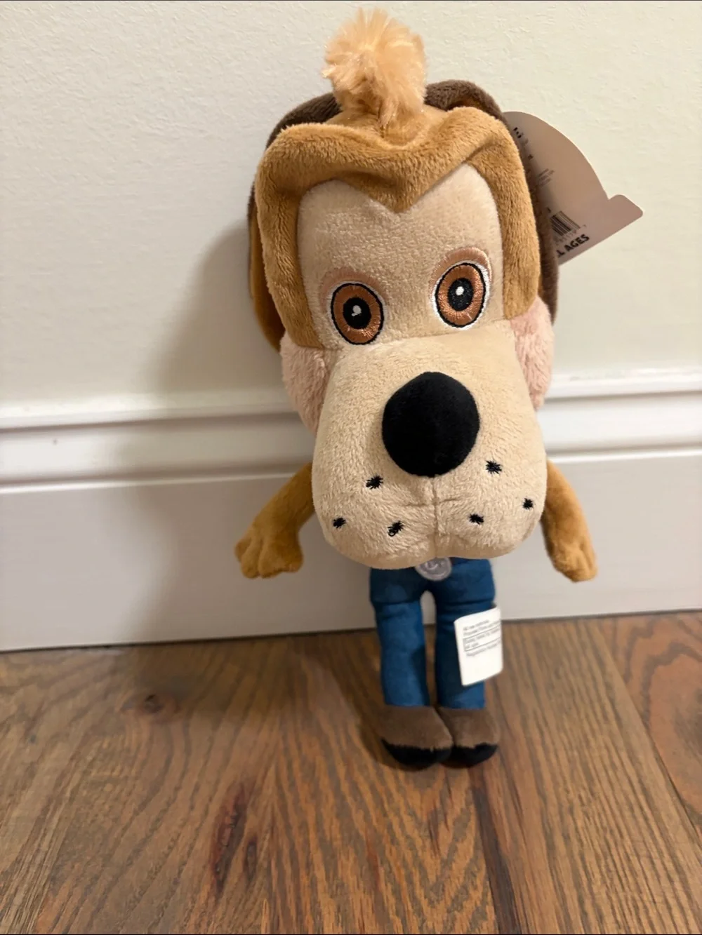 Jasper (chuck e. Cheese) Brown Plush Dog Toy NWT